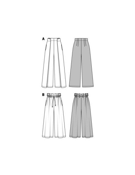 Patron Burda 6544 Pantalon large