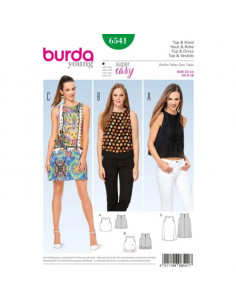 Patron Burda 6541 Haut et robe