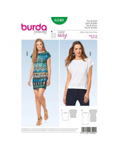 Patron Burda 6540 Haut et robe