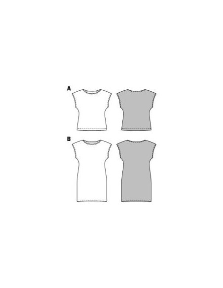 Patron Burda 6540 Haut et robe