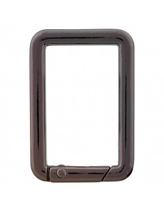 Mousqueton carré, 30mm, laiton