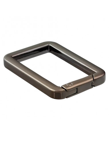 Mousqueton carré, 30mm, laiton