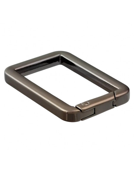 Mousqueton carré, 30mm, laiton