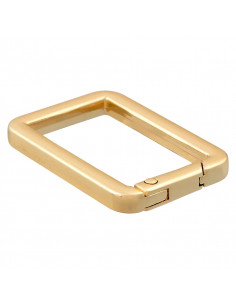 Mousqueton carré, 30mm, or 2