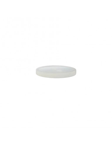 Bouton polyester, 2 trous, 12mm, blanc