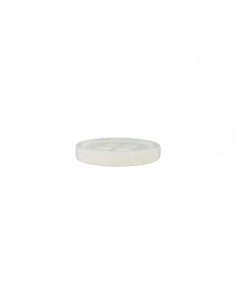 Bouton polyester, 4 trous, 11mm, blanc 2