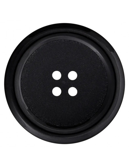 Bouton polyester, 4 trous, Ø 34mm, noir