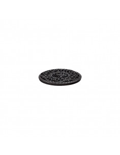 Bouton à trou, métal, 15mm, noir 2