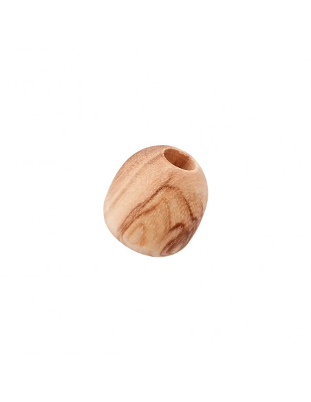 Embouts de cordon/passage, bois, 4mm, 15mm, beige