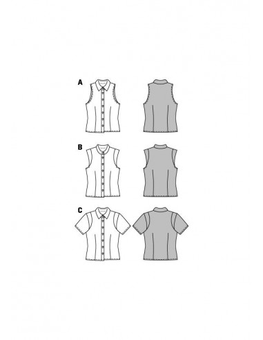 Patron Burda 6527 Blouse