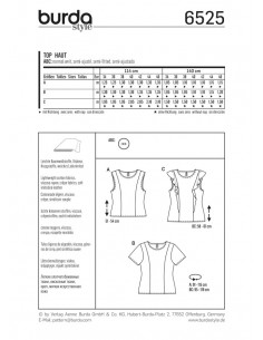 Patron Burda 6525 Top 2