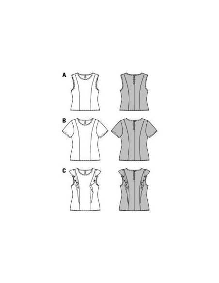 Patron Burda 6525 Top