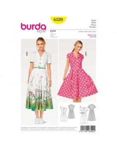 Patron Burda 6520 Robe