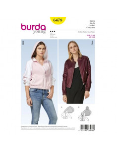 Patron Burda 6478 Veste