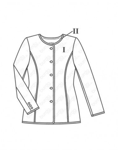 Patron Burda 6465 Veste