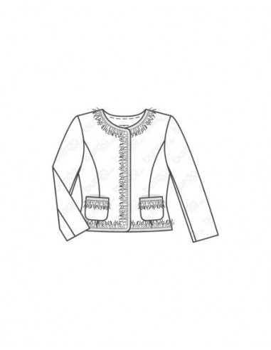 Patron Burda 6465 Veste