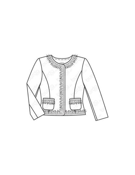 Patron Burda 6465 Veste