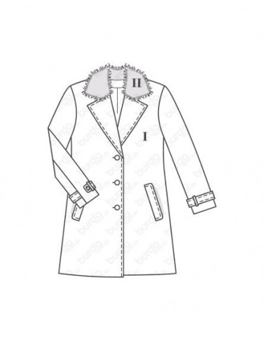 Patron Burda 6462 Manteau