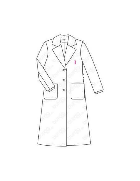 Patron Burda 6462 Manteau