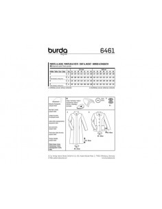 Patron Burda 6461 Manteau et veste 2