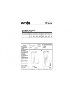 Patron Burda 6432 Pantalon 2