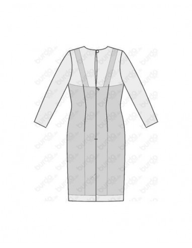 Patron Burda 6423 Robe