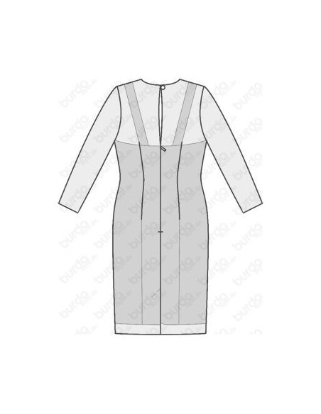 Patron Burda 6423 Robe