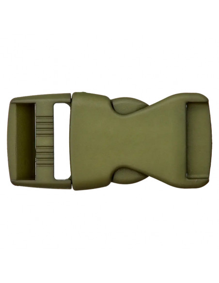 Fermoir bouclip, 30mm, vert olive