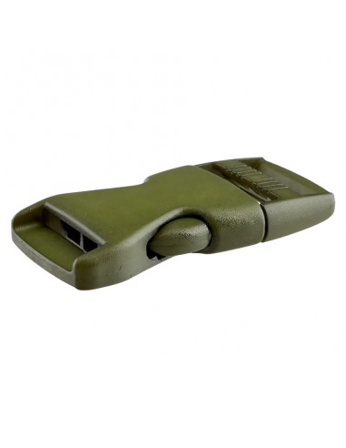 Fermoir bouclip, 30mm, vert olive