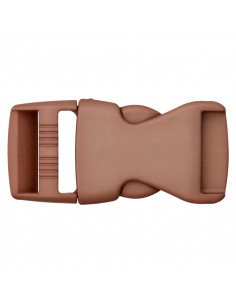 Fermoir bouclip, 30mm, marron