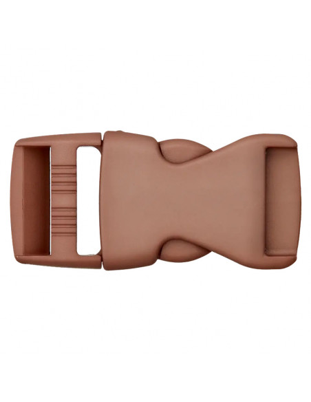 Fermoir bouclip, 30mm, marron