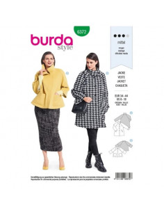 Patron Burda 6372 Manteau pour dames