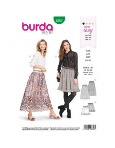 Patron Burda 6357 Jupe dame