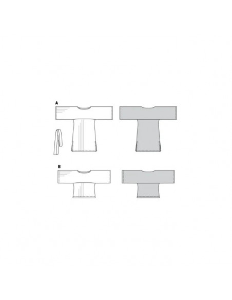 Patron Burda 6345 - Robe et Tee-Shirt pour femmes de 36 à 46