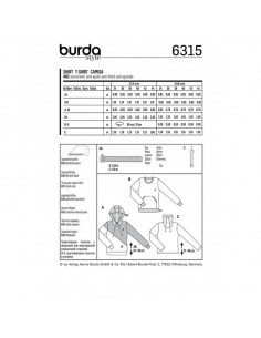Patron Burda 6315 - Sweat pour femmes de 36 à 46 2
