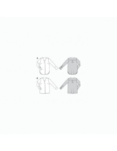 Patron Burda 6278 Blouse à longues manches de 36 à 46