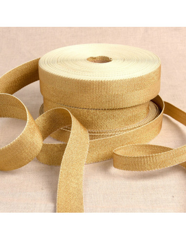 Sangle métallique, 30mm, or