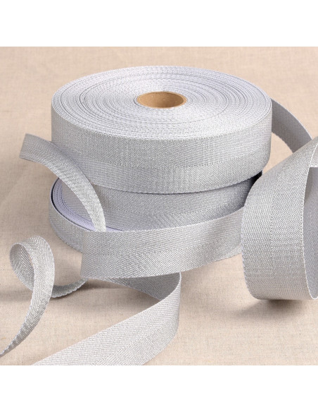 Sangle métallique, 30mm, argent