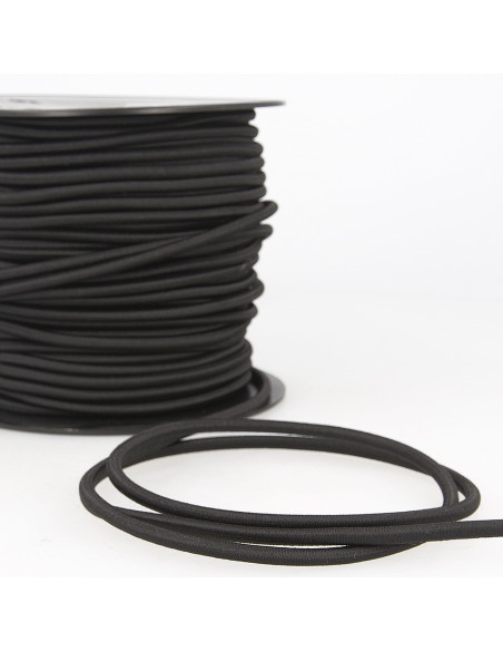 Élastique rond, relax, 5mm, noir
