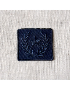 Ecusson thermocollant, badge étoile, bleu marine