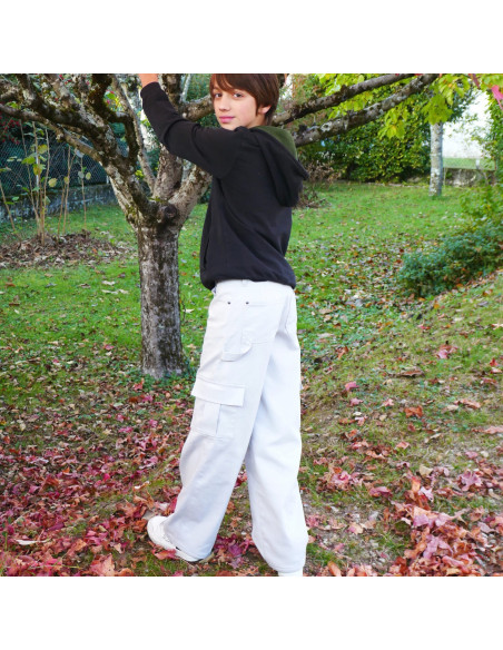 Patron Petits D'om, Buffalo,  jean, bermuda ou pantalon cargo pour garçon, 2 à 16 ans