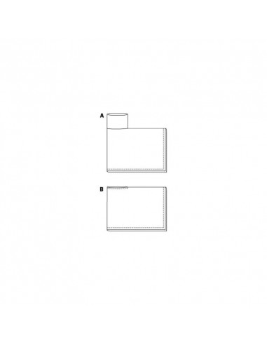 Patron Burda 6175 Cape rectangulaire à col roulé - du 34 au 44