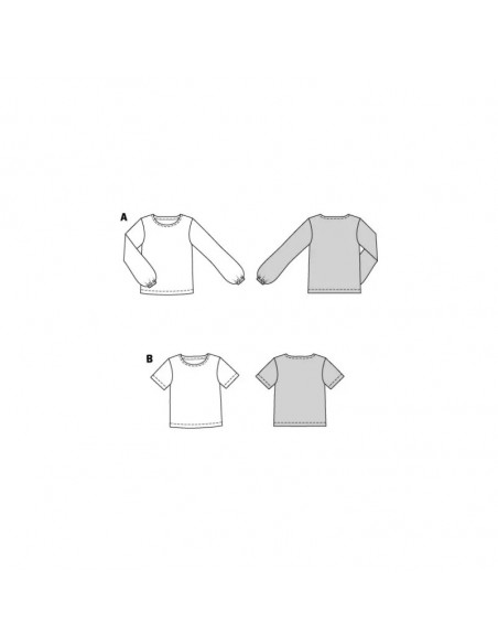 Patron Burda 6059 - Tee-Shirt / blouse Femme du 34 au 44