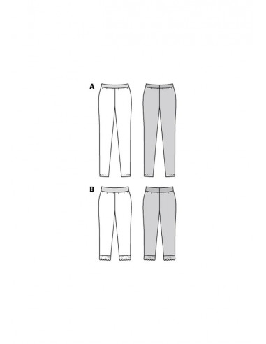 Patron Burda 6011 - Legging sport avec variations de longueurs du 34 au 44