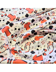 Popeline de coton, impression digitale, foot 2