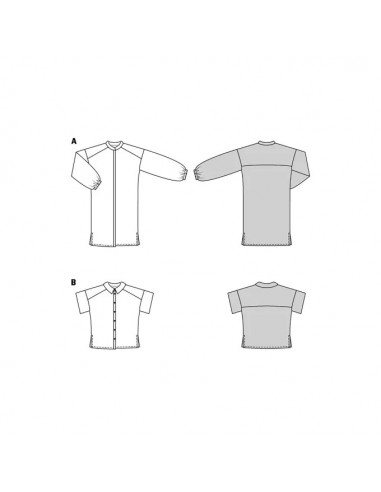 Patron Burda 5918 - Robe chemise et la blouse du 34 au 44 (FR)