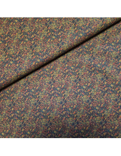 Popeline de coton "voile", impression digitale esprit batik, 60430