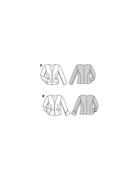 Patron Burda 5897 - Elégantes vestes du 34 au 44