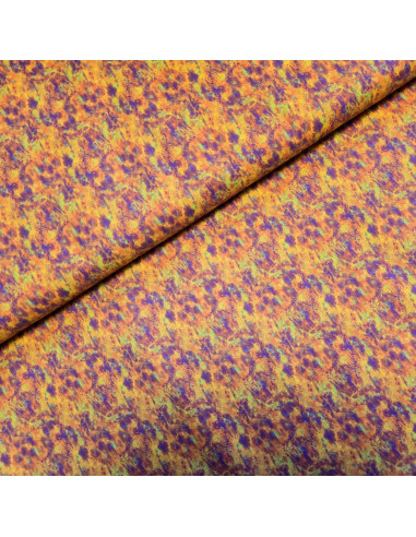 Tissu, Popeline de Coton Esprit Batik, Multicolore, Laize 150 cm, 100% Coton 83g/m²