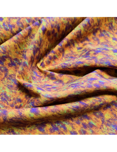 Tissu, Popeline de Coton Esprit Batik, Multicolore, Laize 150 cm, 100% Coton 83g/m²